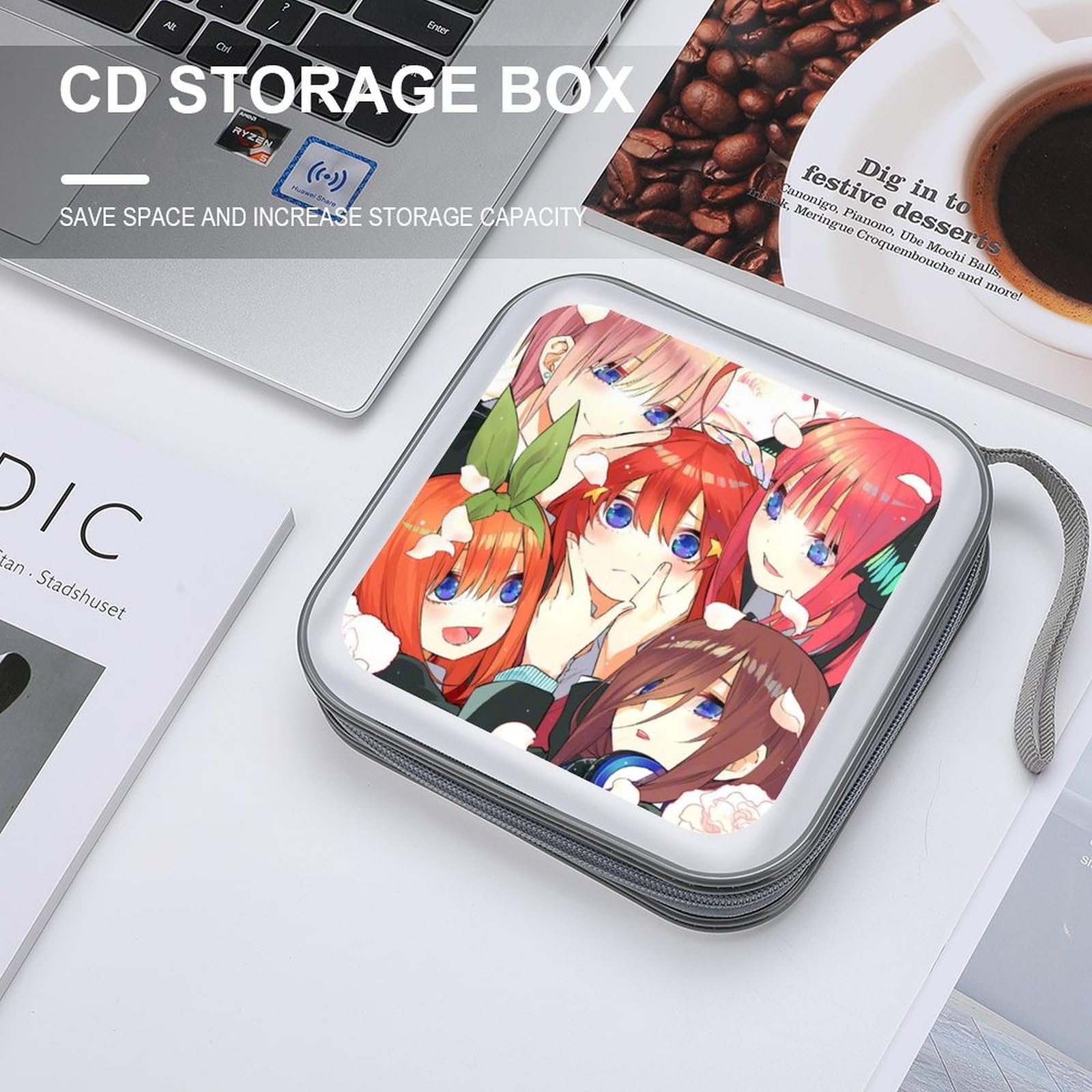 Amazon.co.jp: 五等分の花嫁 Cdケース 収納ボックス 大容量 Cdケース